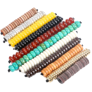 牛皮椰壳橄榄核隔片玛瑙象牙果黄铜隔珠文玩手串星月金刚菩提配饰