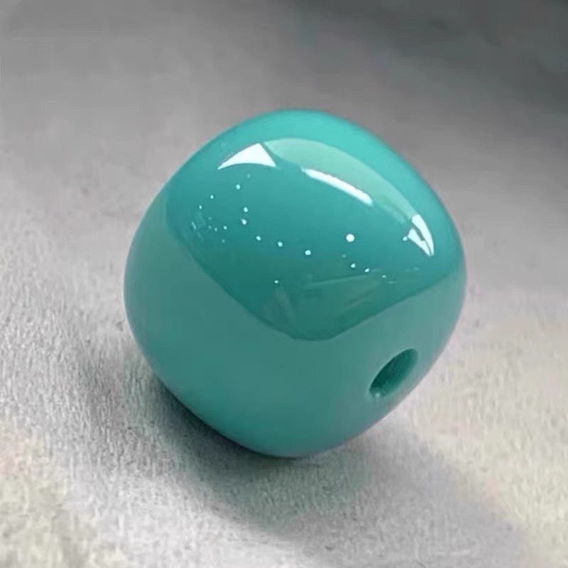 优化仿高瓷蓝绿松石老型珠单珠对珠散珠桶珠配珠diy星月菩提配饰