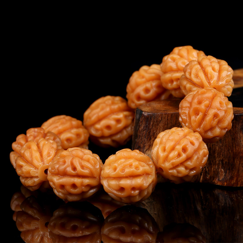 WEATHERED BODHI ROOT CARVED DISC DRAGON PATTERN DIAMOND SIX-PETAL BODHI IVORY FRUIT TOP BEAD WAIST BEAD STAR AND MOON BRACELET ACCESSORIES