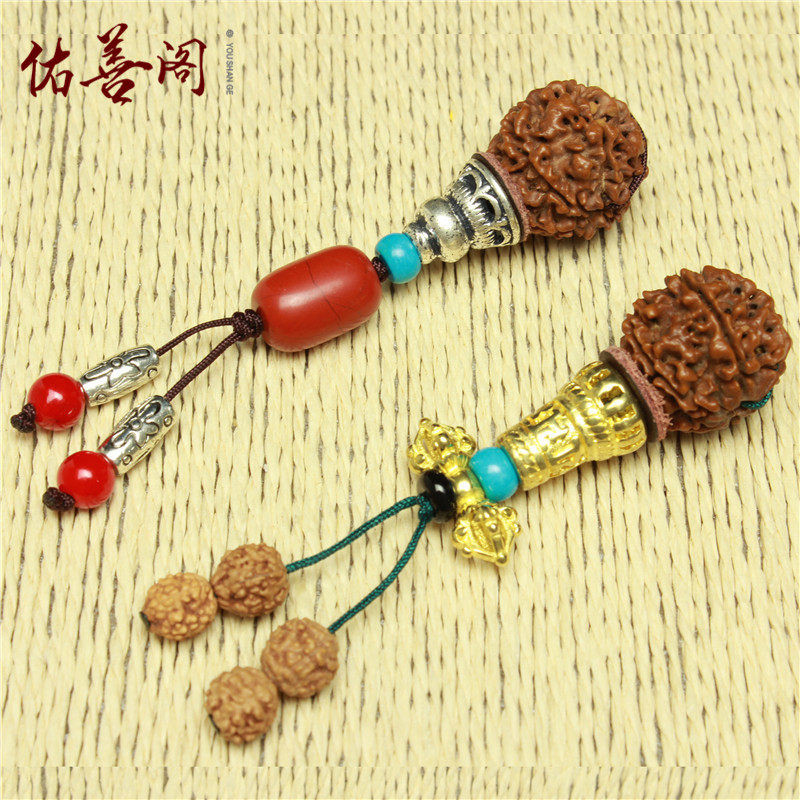 精选大金刚菩提子五六瓣佛头三通鸡肝石金刚杵背云佛塔diy配件