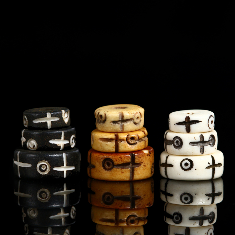 天然雕刻做旧手串散珠