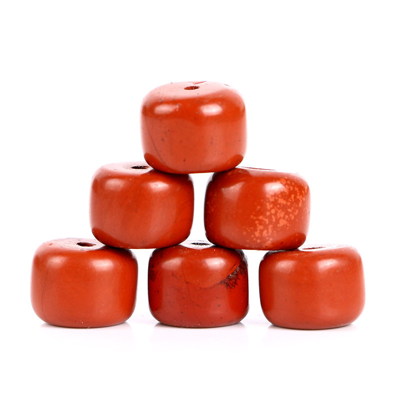 藏式鸡肝石红石手串隔片散珠隔珠佛头手链佛珠diy配饰腰珠非原石