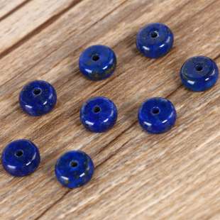 天然青金石隔片散珠子垫片算盘珠金刚星月菩提手链手串DIY配饰