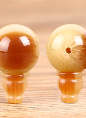 仿牛角牛骨三通佛头散珠子DIY108颗手工佛珠项链手链挂件配饰材料