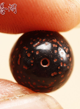 铁蛋菩提子圆珠DIY佛珠手链108颗手串念珠配件红色星月菩提子散珠