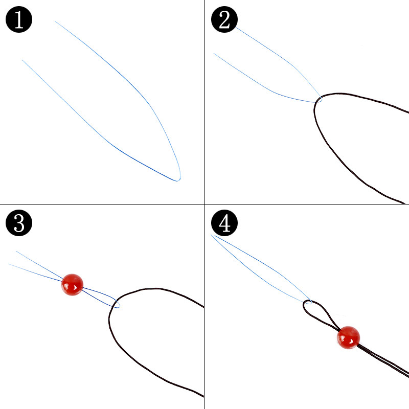 diy穿珠工具钢丝线铜丝串珠引针手链引线针佛头佛珠珠宝饰品线绳