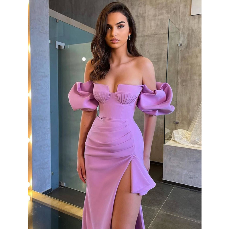 Summer purple bra top, elegant elastic bandage, dress for leisure, 2022 collection, western style