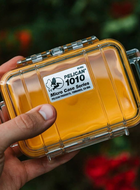 PELICAN派力肯1010户外防水微型盒耳机保护盒耳机线收纳盒塘鹅箱