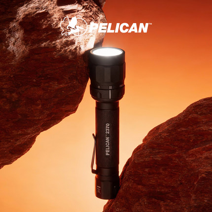 PELICAN派力肯2370LED手电筒远射户外便携超长续航铝合金工作灯