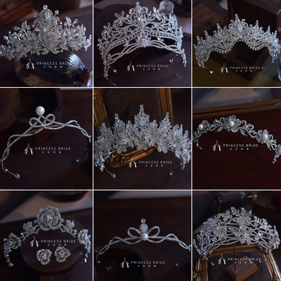 新娘头饰大气结婚皇冠婚纱