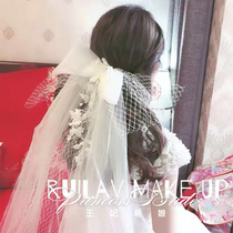 Super xiansen Bridal Wedding modeling tour take bowknot headdress wedding dress accessories wedding photo headgear