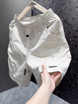 2025夏季新款美式工装短裤男潮流大口袋设计薄款冰丝运动裤五分裤