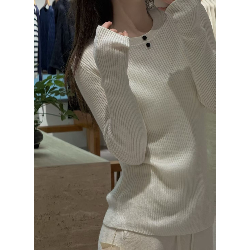 年终羊绒专场丨康赛妮100山羊绒丨圆领两粒扣针织衫毛衣-MY6684,女装/女士精品,羊绒衫,淘宝优惠券,粉丝福利购,淘宝优惠卷