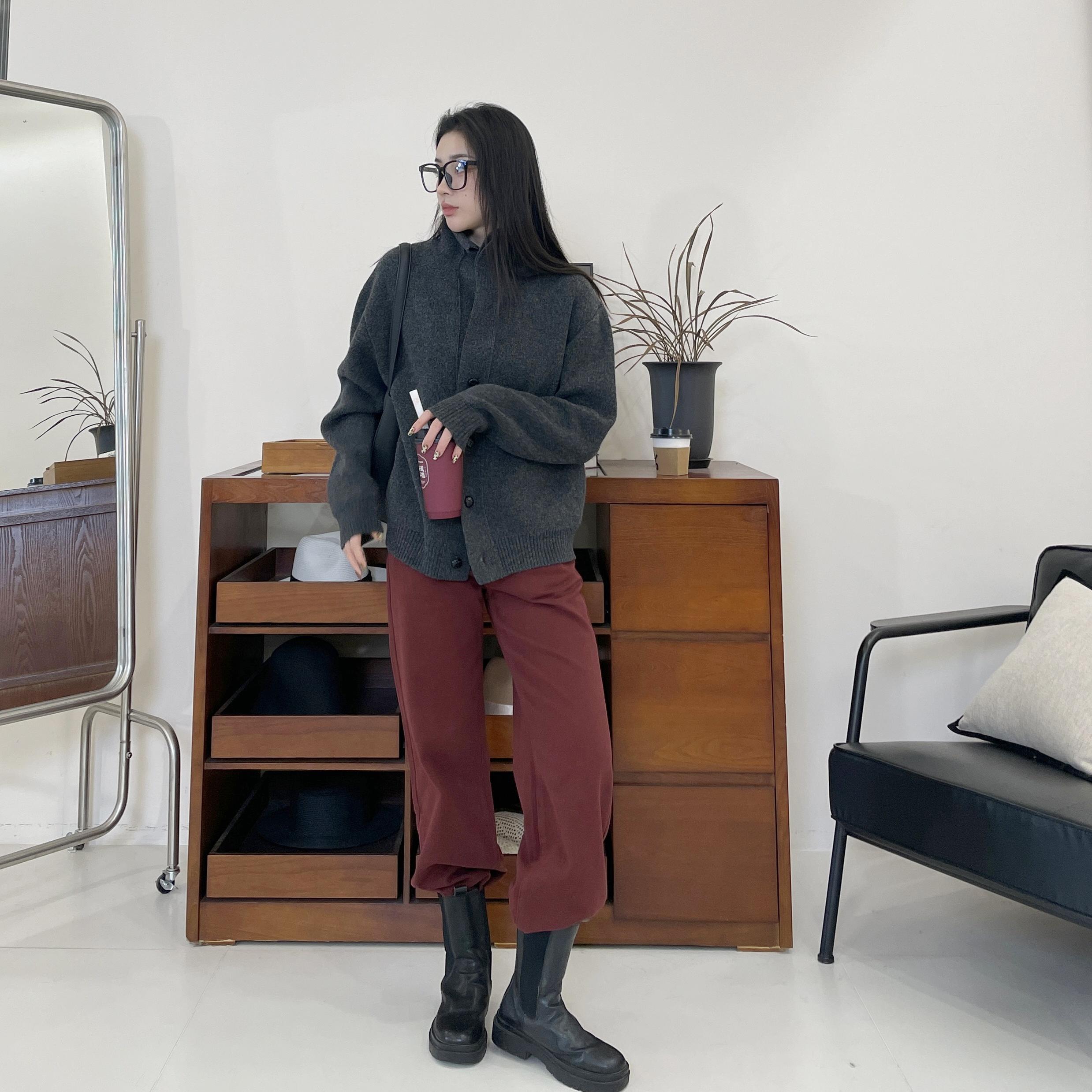 【牛仔裤】euri时尚运动潮流显瘦百搭复古窄版直筒牛仔裤-MY5298