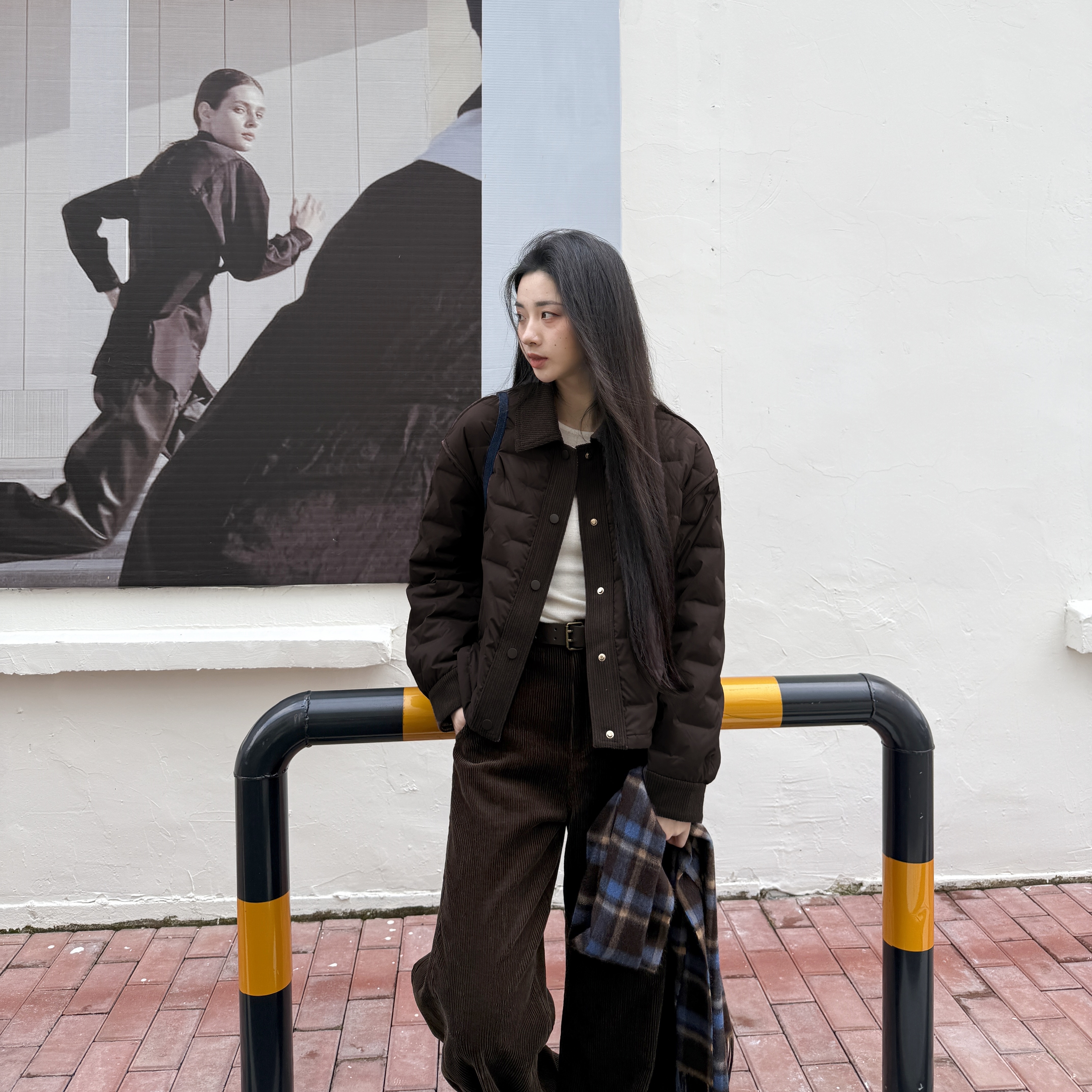 谷仓轻羽绒丨巴恩风90白鹅绒短款保暖翻领鹅绒服羽绒外套-MY6411