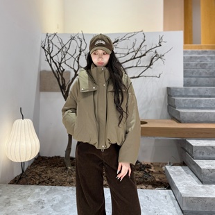 维纳亚丨Downplus-90鹅绒丨真丝中空纱蝙蝠袖鹅绒羽绒服-MY6443