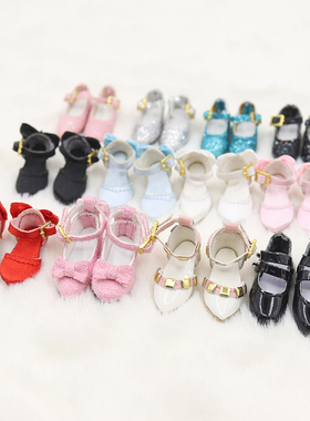 DBS Blythe小布娃娃淑女高贵蝴蝶结日字扣可解高跟鞋19关节体OB24