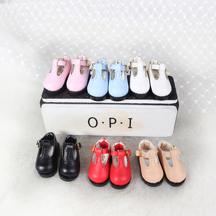 ICY小布娃娃手工可爱风日字扣小皮鞋 子 OB24丽佳azone可儿鞋