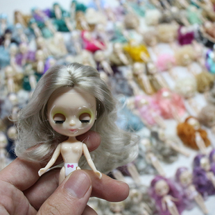 blythe DBS mini清仓迷你布娃娃原妆小小布可改娃随机盲盒盲袋