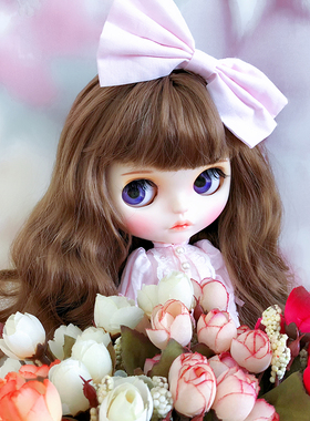DBS Blythe小布娃娃sunny改娃磨砂成品开眼 新眼片带衣服礼盒套装