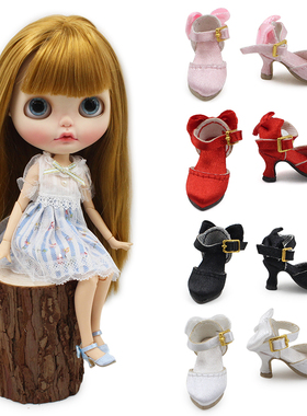 ICY DBS Blythe小布娃娃鞋子手工高跟鞋凉鞋bjd8分azone丽佳OB24