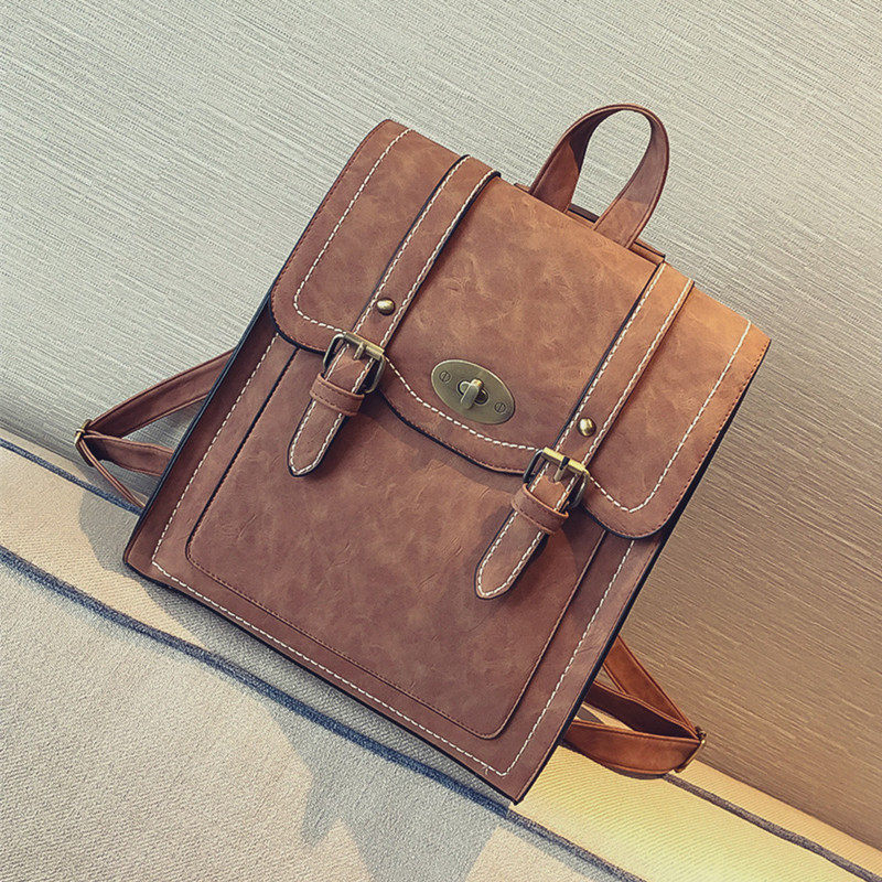 2020 new pattern Shoulder bag Versatile Retro College wind leisure time Backpacking Campus Schoolbagin the Leather/Lady bags/Men's bag, Backpack  category - from Buy2taobao.com to provide professional Taobao agent buy service