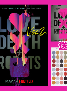 love death robots 爱死亡机器人海报赛博朋克宿舍墙贴卧室装饰画