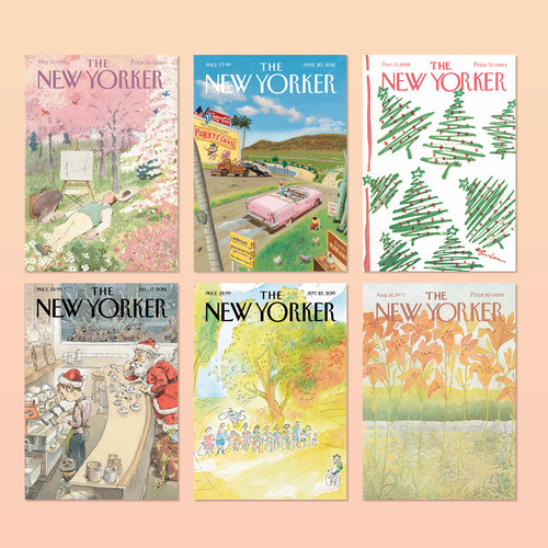 纽约客海报The New Yorker杂志封面美式复古墙贴卡片卧室装饰画
