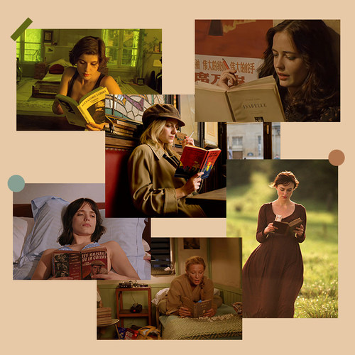 电影里的文艺读书场景海报