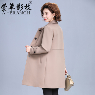 中老年外套女春秋装2026新款洋气妈妈风衣春季中长款气质宽松上衣