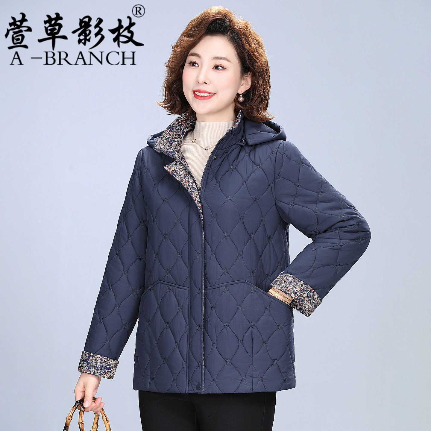 小个子妈妈春装夹棉外套女2026新款中老年人秋冬棉衣时尚薄款棉服,女装/女士精品,中老年女装,淘宝优惠券,粉丝福利购,淘宝优惠卷