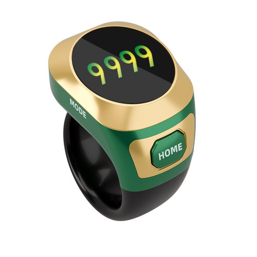 新款创意指环计数器夜光OLED智能戒指彩屏戒指记数器蓝牙款厂家