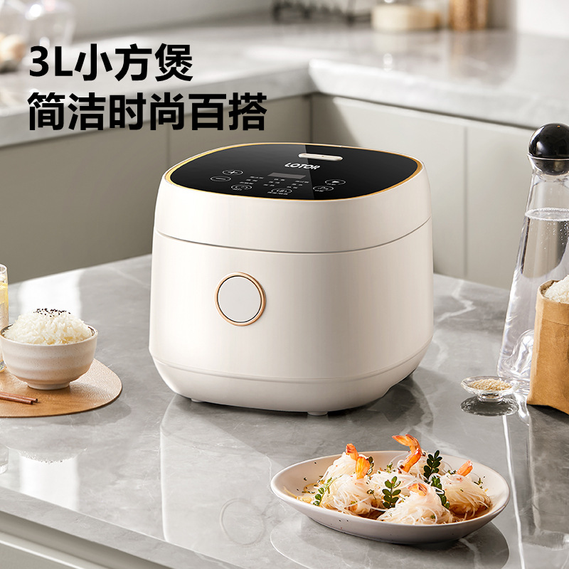 电饭煲家用2一3一4人1小型迷你多功能陶瓷油电饭锅3L