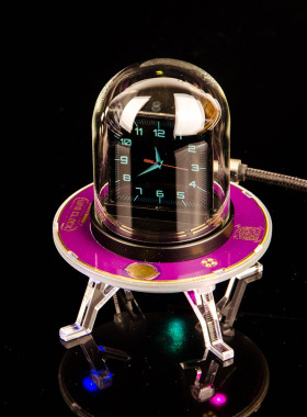 GeekMagic UFO-CLOCK创意天气Bitcoin股票汇率时钟多功能专利产品