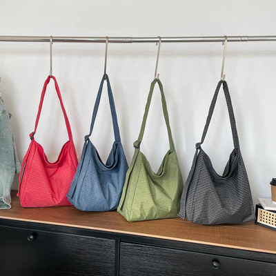 芊舒祺气质通勤风托特包女大容量单肩斜挎帆布包2025新款韩版休闲