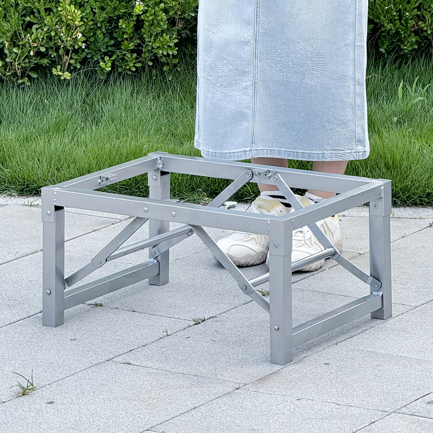 折叠矮桌腿支架 矮脚桌架 低桌子腿 桌子架 长方形桌腿