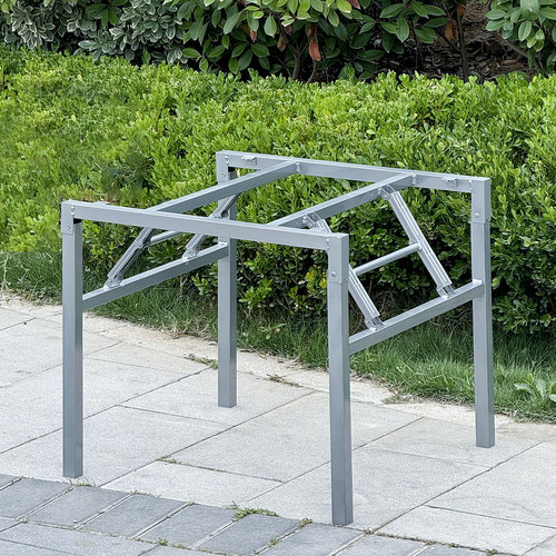 柔通折叠方形桌架钢架材质坚固