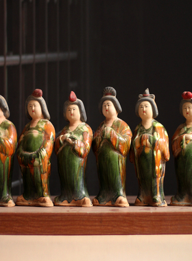 陶瓷装饰艺术品复古博古架纯手工