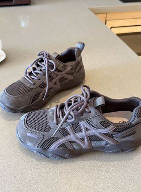 跟高3cm复古厚底德训鞋女2025秋季新款巨好看超火芭蕾百搭休闲鞋