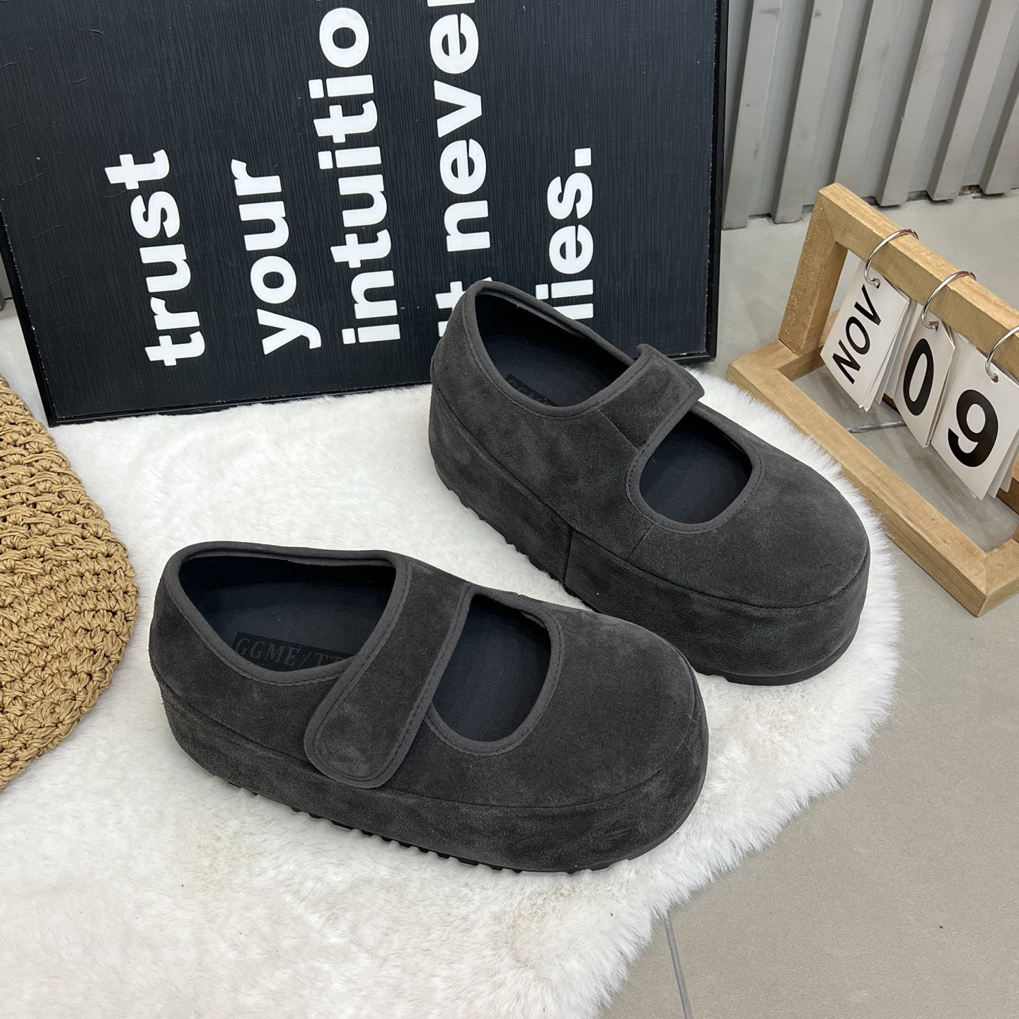 小个子松糕厚底勃肯鞋女复古魔术贴玛丽珍单鞋百搭时尚舒适面包鞋,女鞋,勃肯鞋/软木鞋,淘宝优惠券,粉丝福利购,淘宝优惠卷