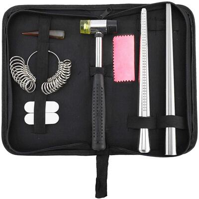 戒指尺寸测量套装美码0-13圆头美度棒戒圈整形US Ring Sizer Set