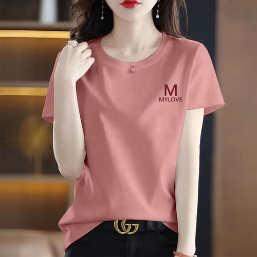 100%纯棉短袖t恤女夏季