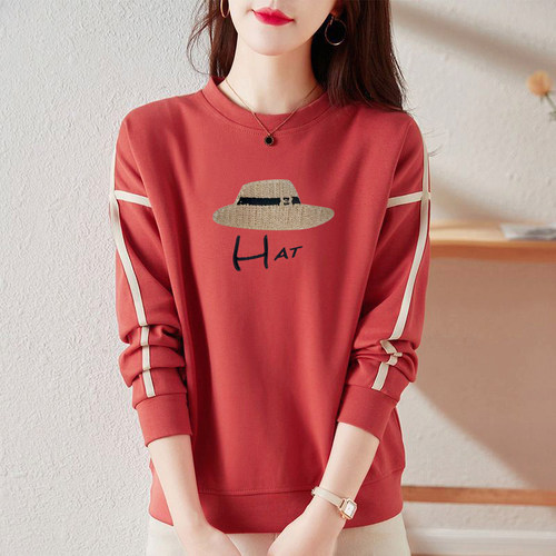 秋冬宽松显瘦大码纯棉上衣