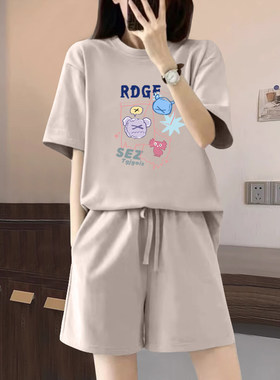 100%纯棉休闲运动服套装两件套