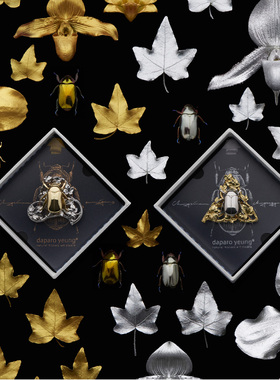 daparo宝石金龟胸针女男设计师原创高级感首饰吊坠毛衣链精致百搭