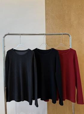 华绒吉林化纤-秋冬男士双面绒打底衫加绒长袖t恤保暖内搭