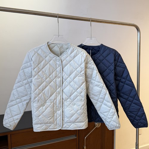 【柳条儿】老钱风3M新雪丽恒温高效暖绒丝绵菱格棉服 高尔夫外套