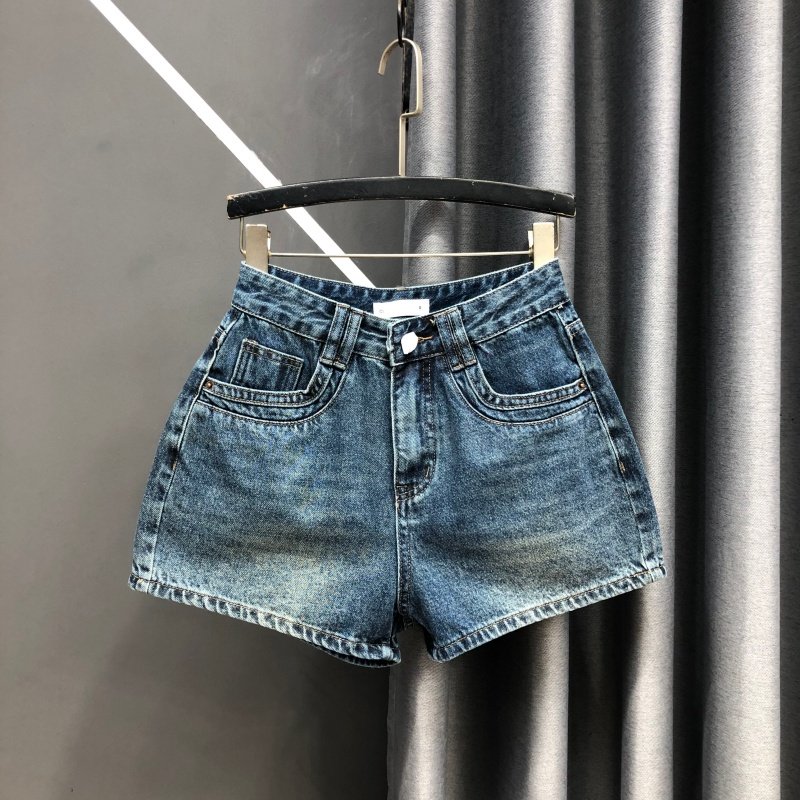 26年春新款美式复古做旧高腰牛仔短裤女辣妹深蓝色宽松显瘦阔腿裤,女装/女士精品,牛仔裤,淘宝优惠券,粉丝福利购,淘宝优惠卷