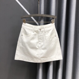 欧货水洗高腰牛仔半身裙26年春夏新款 防走光百搭显瘦A字包臀短裙