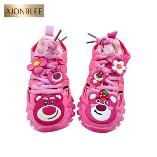 女童运动鞋轻便跑步2025秋款软底春鞋幼儿园冬季加绒女款双网皮面